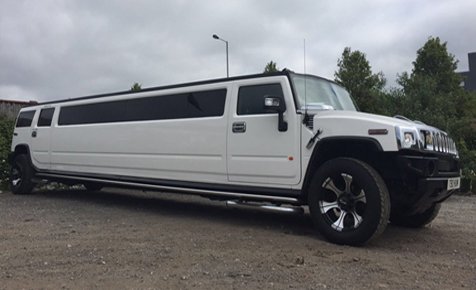 White Hummer Limousine Hire Bradford